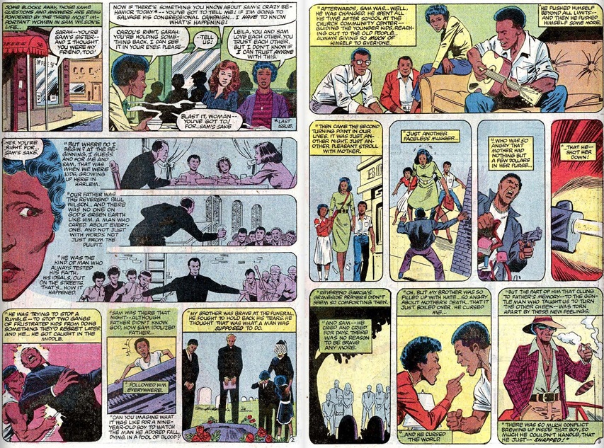 Sam Wilson's Traumatic life from Captain America #277