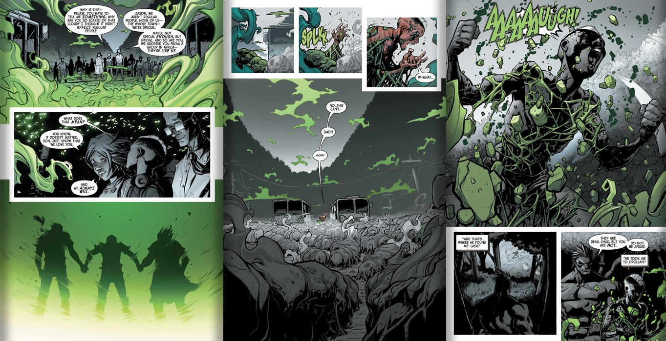 Origin of Jason from Inhuman #5 story by Charles Soule, art by Ryan Stegman